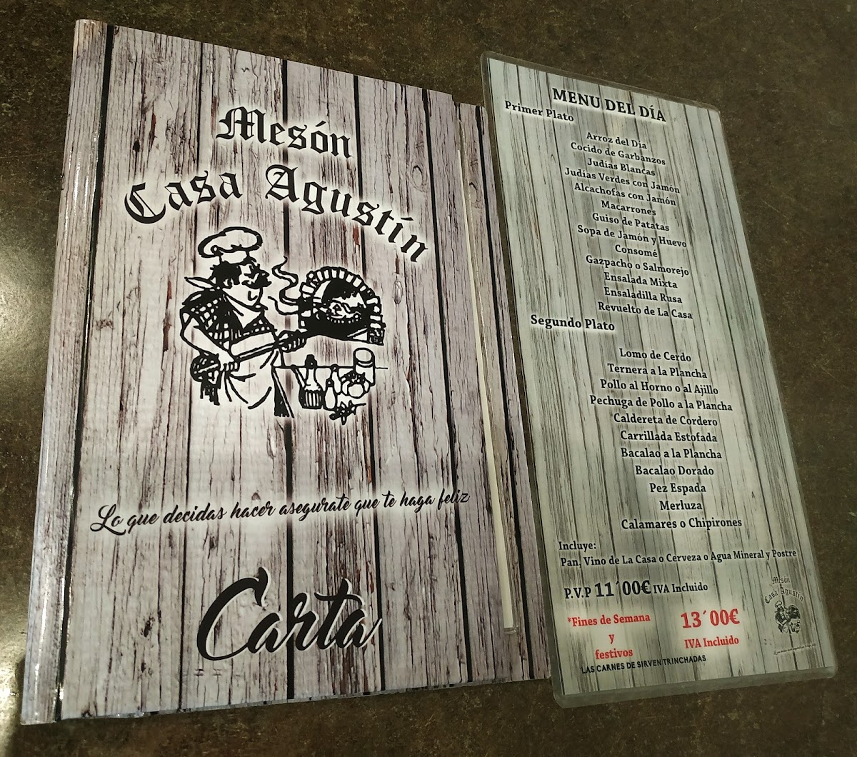 Menu Restaurante Casa Agustín-5